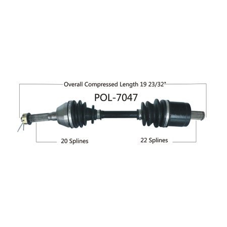 Wide Open OE Replacement CV Axle for POL FRONT MAGNUM 330 05 POL-7047